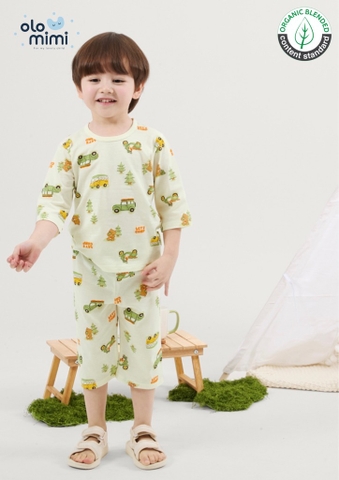 Bộ pijama lửng Olomimi bé trai Camper Van