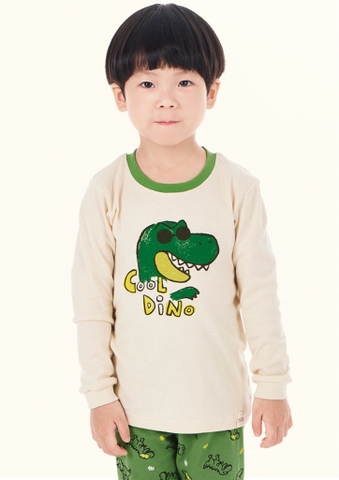 Bộ Pijama dài tay Moi&Du bé trai - Cool Dino