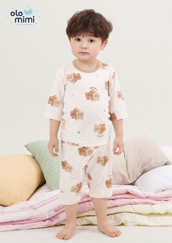 Bộ pijama lửng Olomimi bé trai/bé gái Bebe Twin