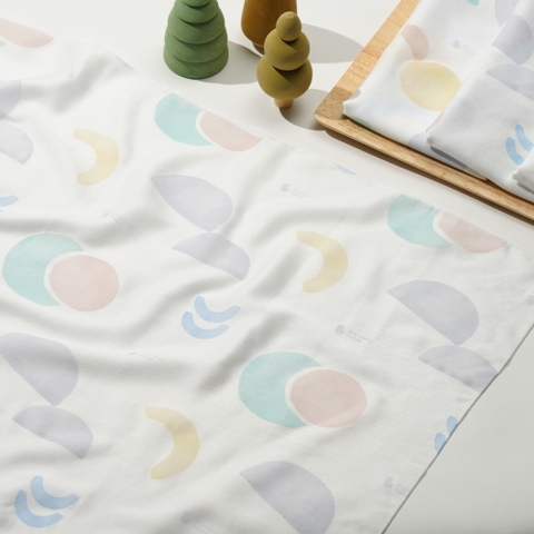 Khăn sợi tre đa năng họa tiết Signature Cloth Diaper 3chiếc/set