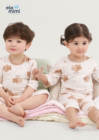 Bộ pijama lửng Olomimi bé trai/bé gái Bebe Twin