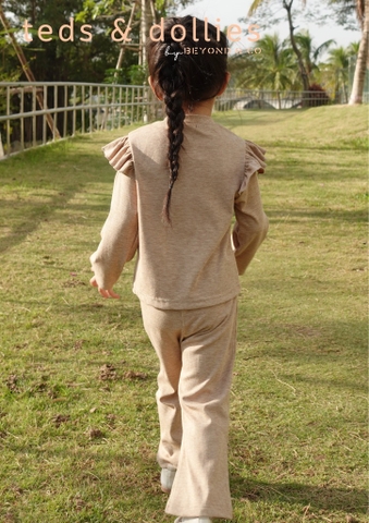 Set dài vai bèo tăm tiêu màu hồng - TDF2403H