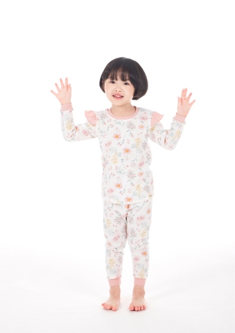 Bộ Pijama dài tay Moi&Du bé gái - Vintage Flower