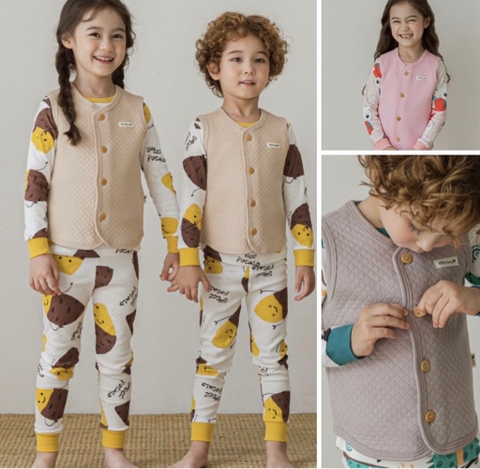 Áo gile chần bông Hàn Quốc