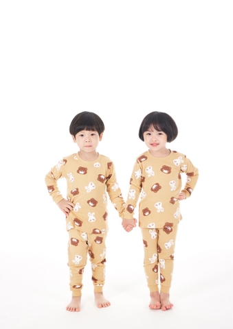 Bộ Pijama dài tay Moi&Du bé trai/bé gái - Friends