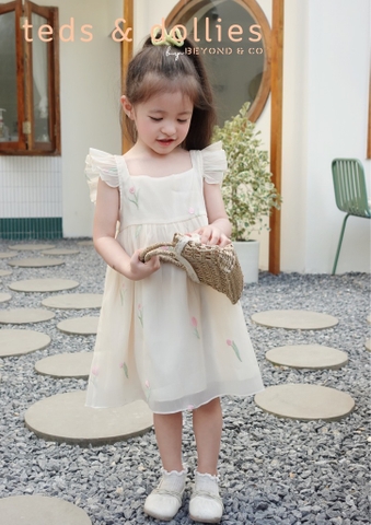 Váy Charlotte Dress - Hoạ tiết hoa Tulip