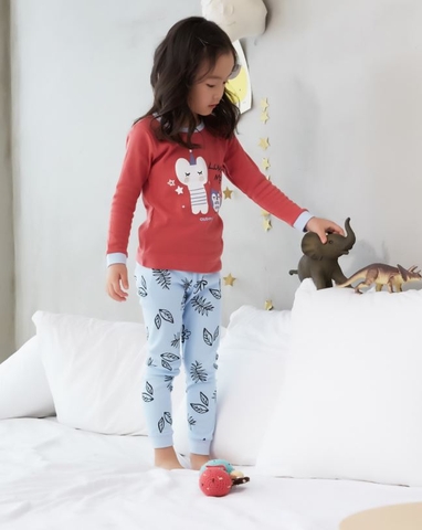 Bộ Pijama dài tay Olomimi bé gái - Chloe