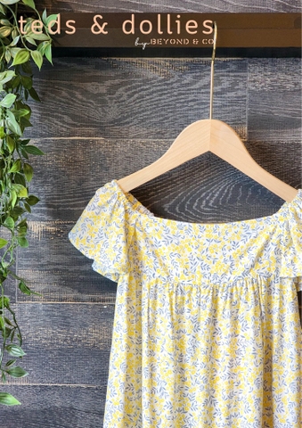 Váy Gracie Dress - Hoa vàng có nơ - TDS2401