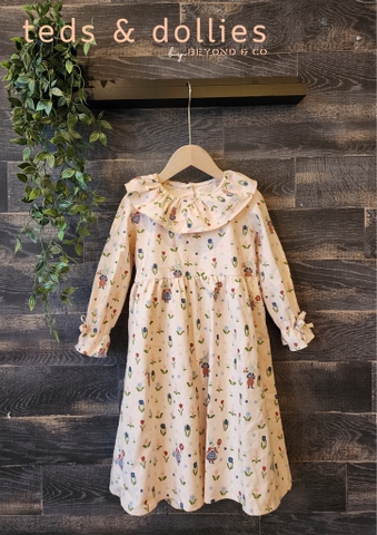 Váy thô họa tiết thỏ hồng - TDF2406H