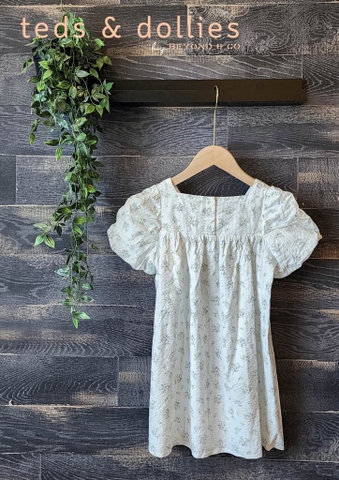 Váy Ivy Dress - Hoa nhí trắng tím - TDS2409