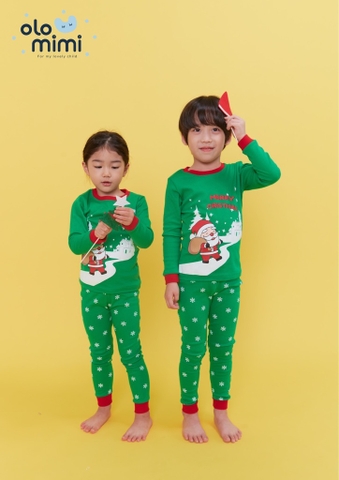 Bộ pijama dài tay Olomimi bé trai/ bé gái Merry Santa