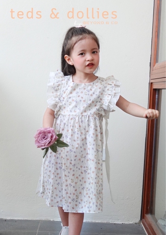Váy Lapine Dress - Họa tiết thỏ phối nơ - TDS2405
