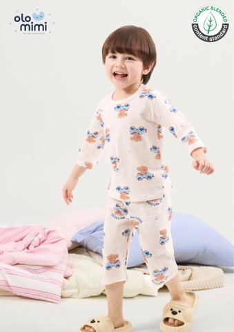 Bộ pijama lửng Olomimi bé trai Puppy Car