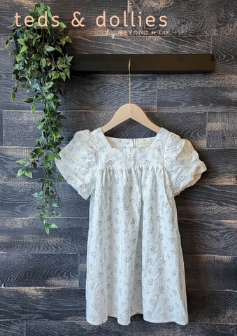 Váy Ivy Dress - Hoa nhí trắng tím - TDS2409