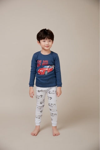 Bộ pijama dài Olomimi bé trai Red Car