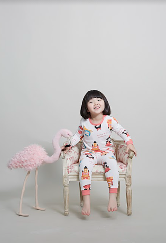 Bộ Pijama dài tay Olomimi bé gái Beauty And The Beast