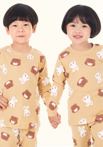 Bộ Pijama dài tay Moi&Du bé trai/bé gái - Friends