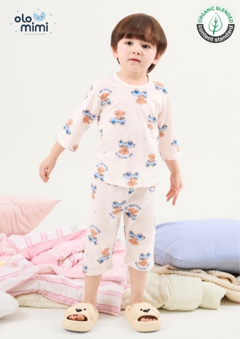 Bộ pijama lửng Olomimi bé trai Puppy Car