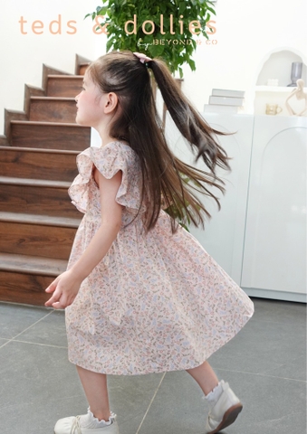 Váy Petite Fleur Dress - Hoa hồng bèo vai - TDS2404