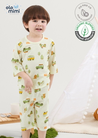Bộ pijama lửng Olomimi bé trai Camper Van