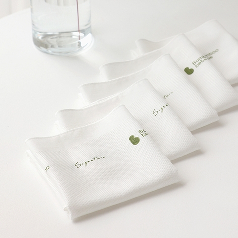 Khăn sữa sợi tre Gauzee trắng 10chiếc/set