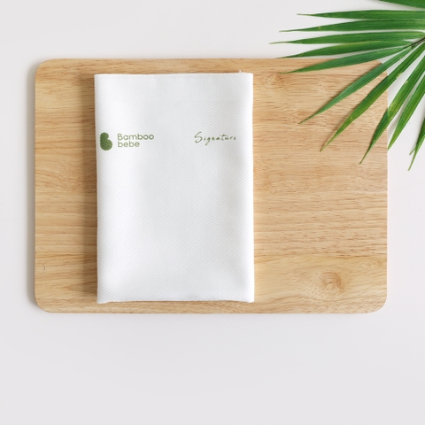 Khăn sữa sợi tre Gauzee trắng 10chiếc/set