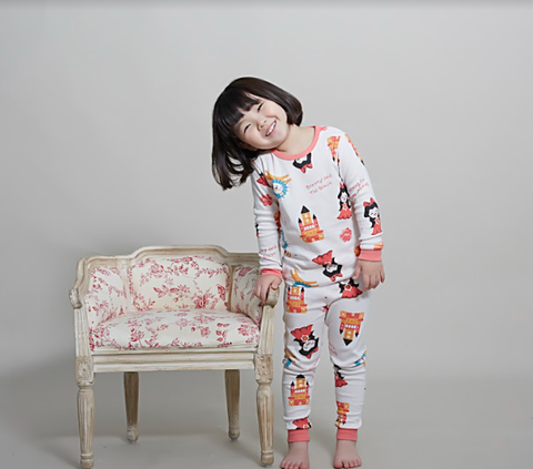 Bộ Pijama dài tay Olomimi bé gái Beauty And The Beast