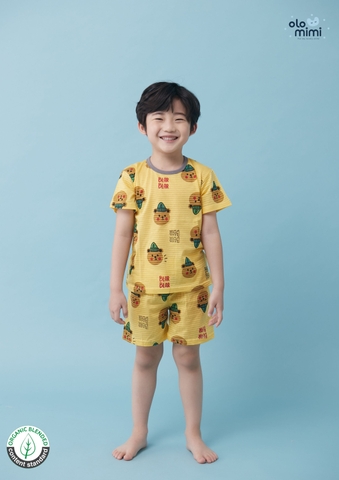Bộ Pijama cộc tay Olomimi bé trai/bé gái Bear Returns