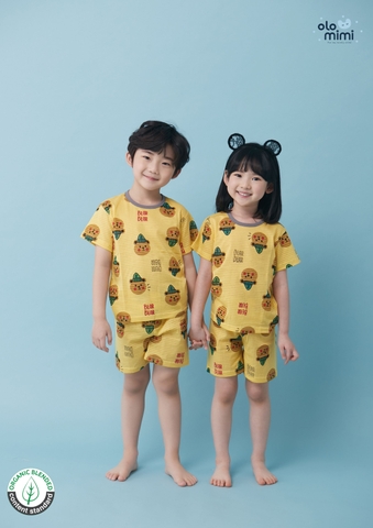 Bộ Pijama cộc tay Olomimi bé trai/bé gái Bear Returns