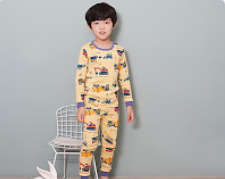 Bộ Pijama dài tay Olomimi bé trai Work Car