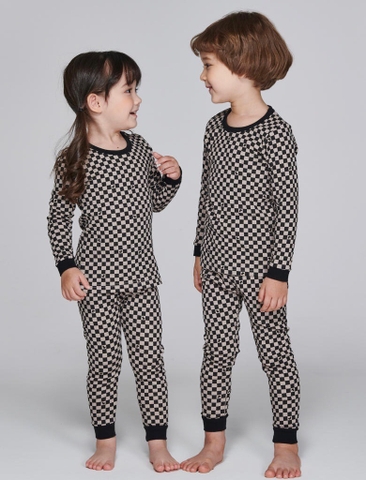 Bộ dài tay Checked Pyjama