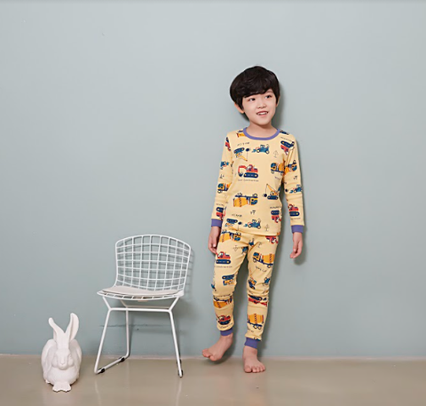 Bộ Pijama dài tay Olomimi bé trai Work Car