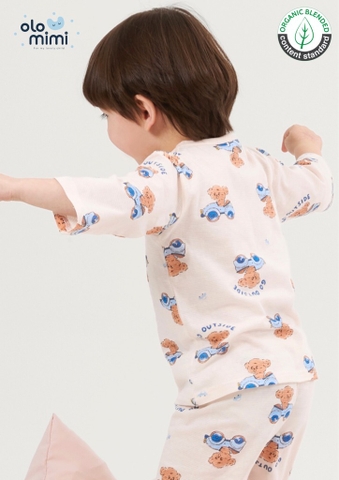 Bộ pijama lửng Olomimi bé trai Puppy Car