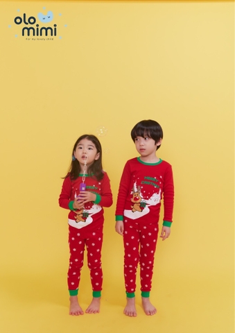Bộ pijama dài tay Olomimi bé trai/ bé gái Merry Rudolph