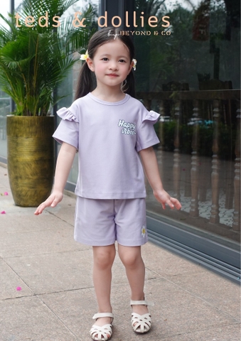 Set bộ bé gái Happy Vibes - TDS2504