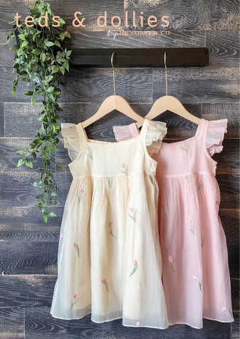 Váy Charlotte Dress - Hoạ tiết hoa Tulip