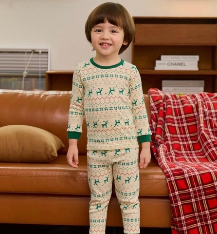 Bộ dài tay Christmas Reindeers