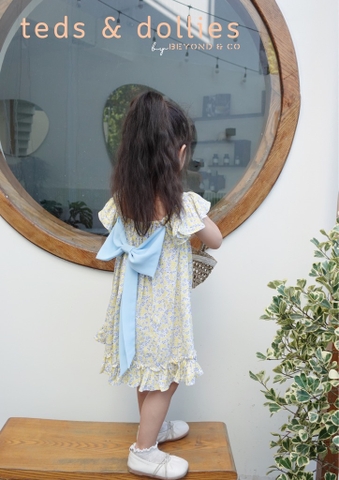 Váy Gracie Dress - Hoa vàng có nơ - TDS2401