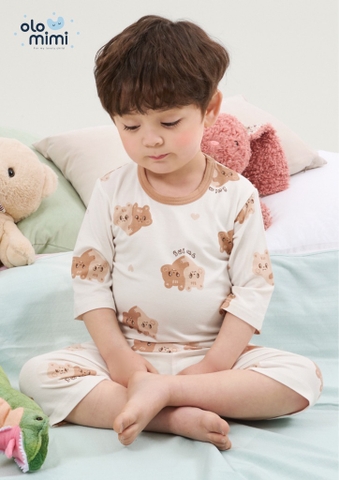 Bộ pijama lửng Olomimi bé trai/bé gái Bebe Twin