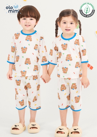 Bộ pijama lửng Olomimi bé trai/bé gái Tammy