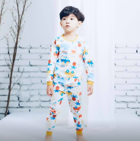Bộ Pijama dài tay Olomimi bé trai - hawaian