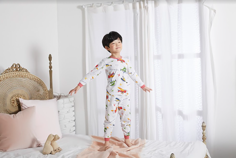 Bộ Pijama dài tay Olomimi bé trai Helicopters