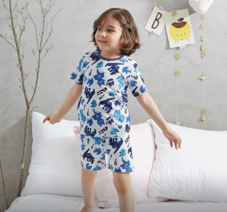 Bộ pijama cộc tay Olomimi - Khủng long