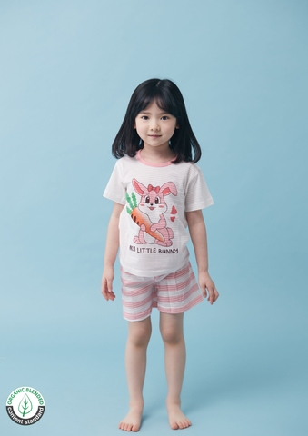 Bộ Pijama cộc tay Olomimi bé gái My Little Bunny