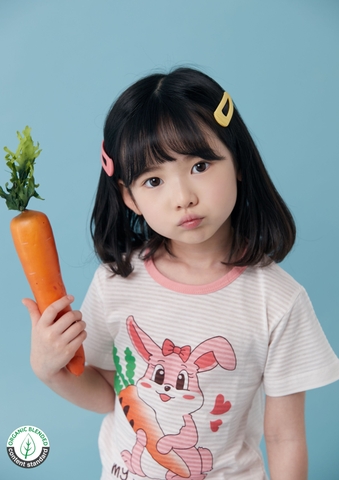 Bộ Pijama cộc tay Olomimi bé gái My Little Bunny