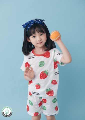 Bộ pijama cộc tay Olomimi bé gái Sweet Berry