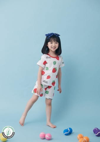Bộ pijama cộc tay Olomimi bé gái Sweet Berry