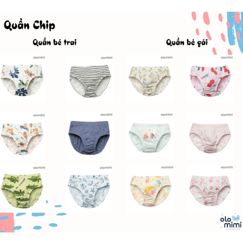 Quần chip tam giác Olomimi bé gái Cherry Cherry