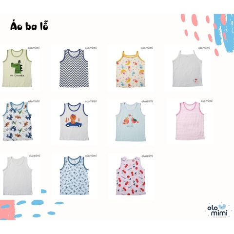 Áo ba lỗ Olomimi Plain White