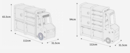 Tủ nhựa ô tô trắng